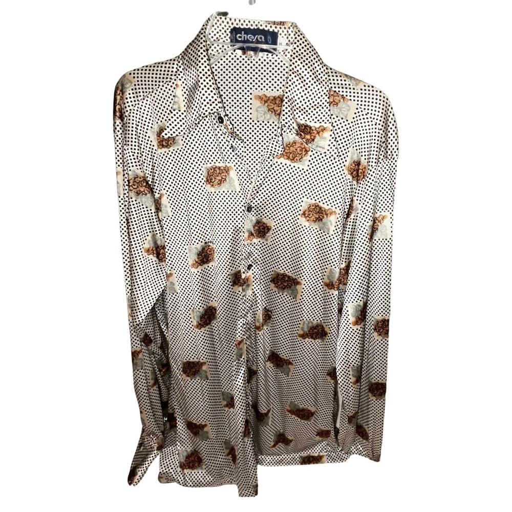 Vintage * RARE * Cesa Boutique 1970s Disco Shirt Medium